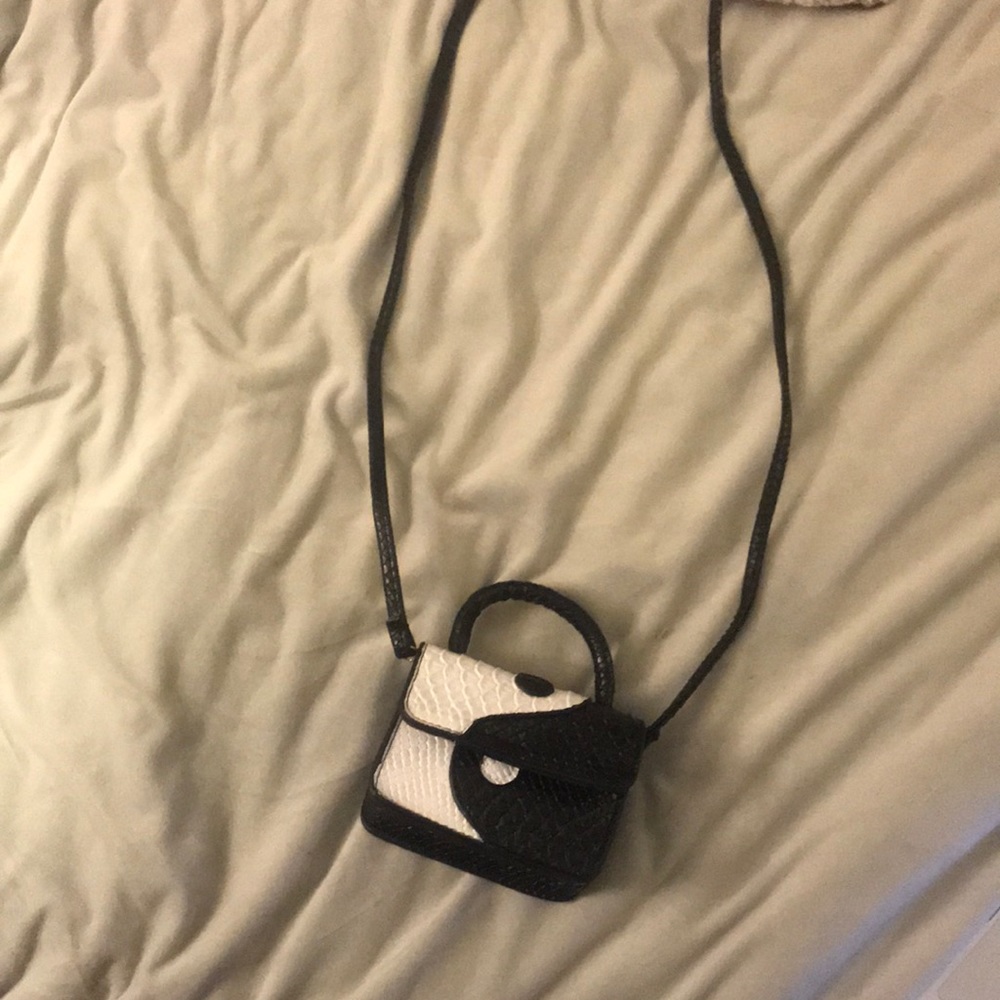 Yin and yang mini bag detachable strap